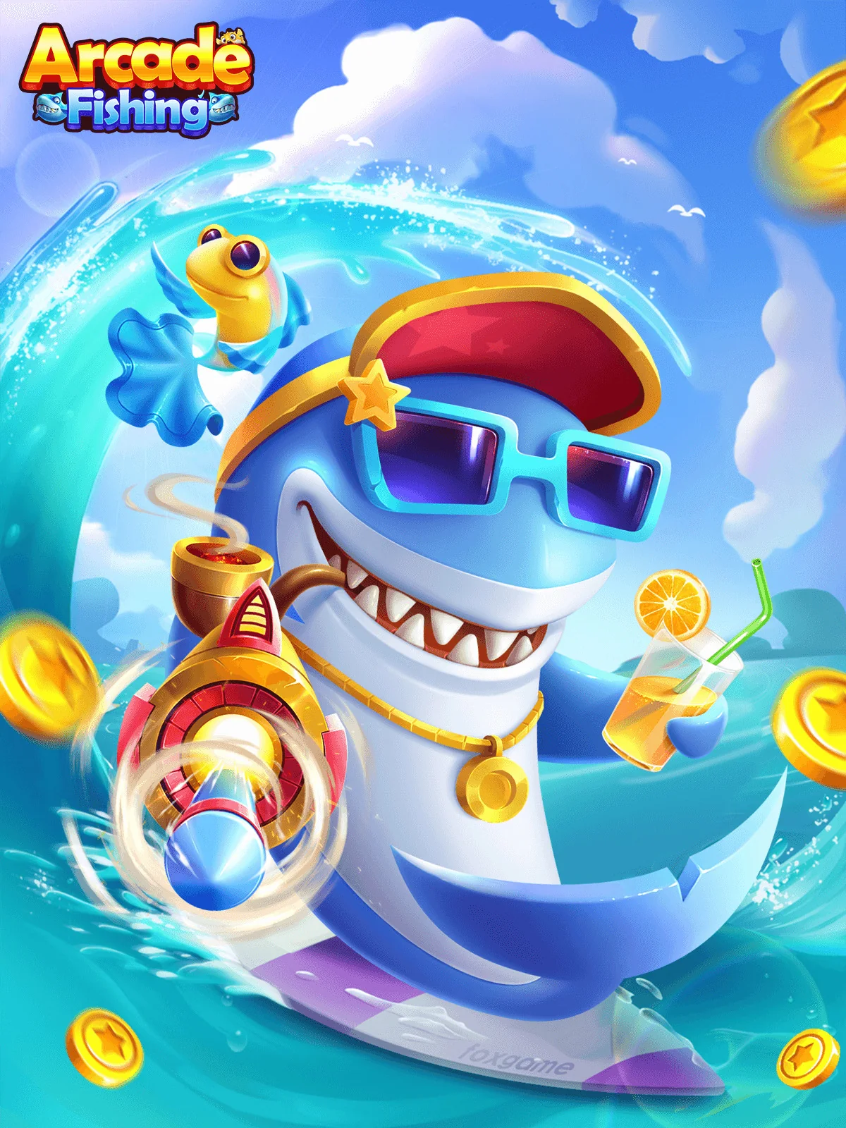 Arena target permainan fishing pada tampilan lobi mobile IRAMATOGEL